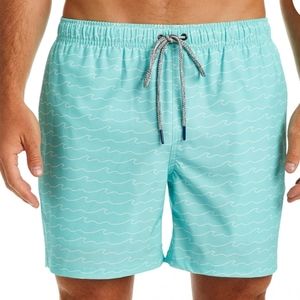 Men's Rainforest Aqua Blue Stretch Swim Trunks XL